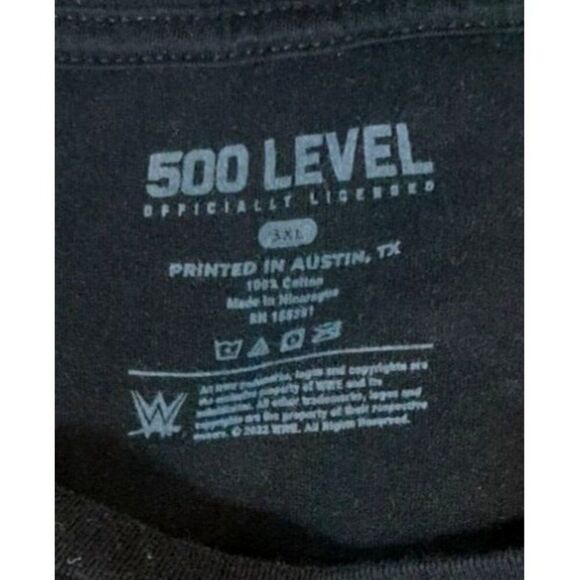 WWE 500 Level Cody Rhodes Skull Tee 3XL Black American Nightmare Official - Picture 4 of 5